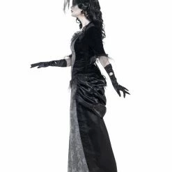 Smiffys USA Ghost Town Black Widow Lady Victorian Costume Costumes