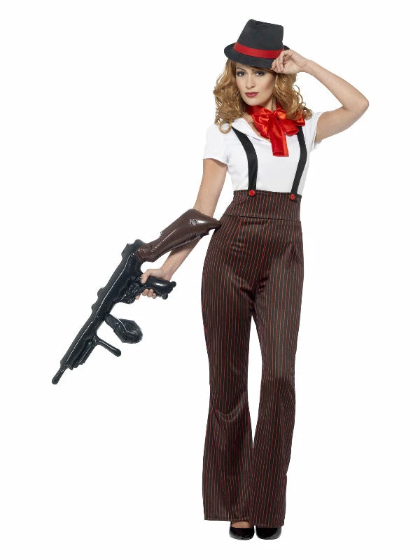 Smiffys USA Costumes 20s Glam Gangster Women's Costume 3 Smiffys USA Costumes 20s Glam Gangster Women's Costume