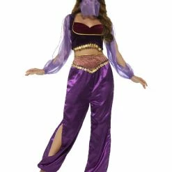 Smiffys USA Costumes Arabian Princess Women's Purple Costume