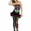 Smiffys USA Skeleton Fever Neon Women's Tutu Costume Costumes