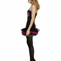 Smiffys USA Skeleton Fever Neon Women's Tutu Costume Costumes