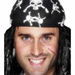 Smiffys USA Accessories Pirate Skull And Crossbones Adult Bandana