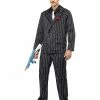 Smiffys USA Costumes 20s Men's Black Pinstripe Zoot Suit Costume