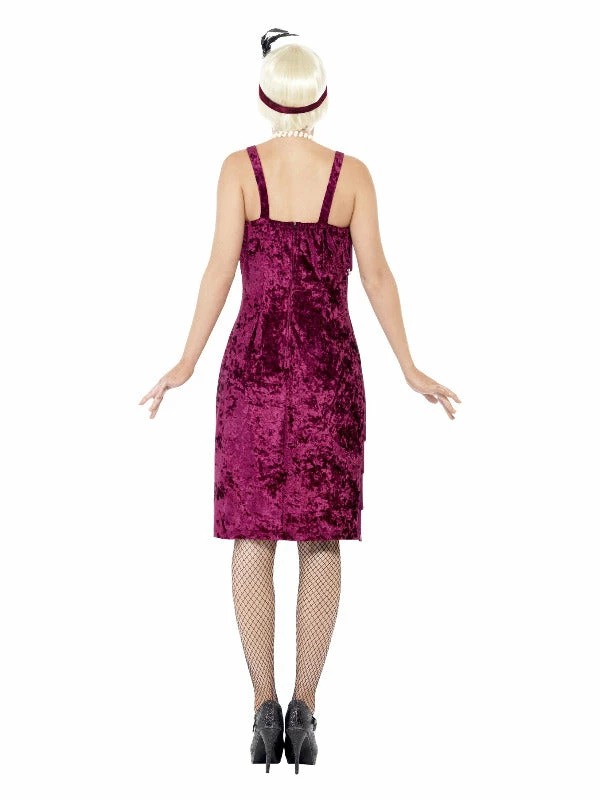 Smiffys USA 20's Jazz Flapper Women's Burgundy Red Costume Costumes 5 Smiffys USA 20's Jazz Flapper Women's Burgundy Red Costume Costumes
