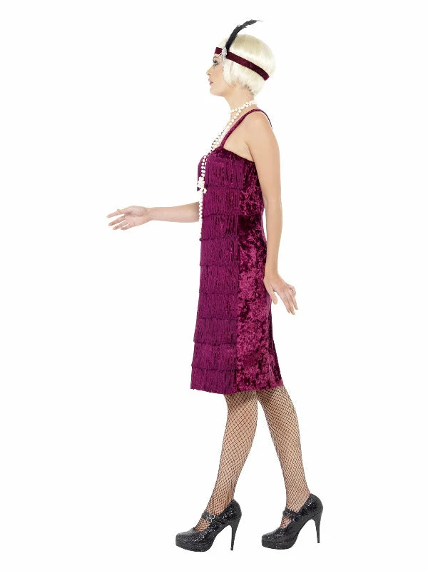 Smiffys USA 20's Jazz Flapper Women's Burgundy Red Costume Costumes 4 Smiffys USA 20's Jazz Flapper Women's Burgundy Red Costume Costumes