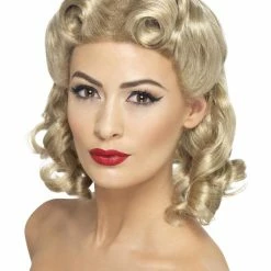 Smiffys USA 40s Sweetheart Women's Wig 1940's Costumes