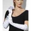 Smiffys USA Temptress White Long Silky Women's Gloves