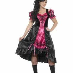Smiffys USA Costumes Sassy Saloon Curves Women's Costume Plus Size