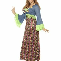 Smiffys USA Costumes Curves Hippie Lady Costume