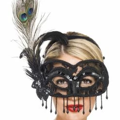 Smiffys USA Colombina Lace Eye Mask Masks