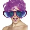Smiffys USA 70s Jumbo Heart Shaped Purple Women's Specs