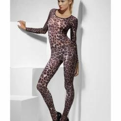 Smiffys USA Cheetah Print Women's Bodysuit