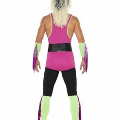 Smiffys USA Costumes 90s Retro Wrestler Men's Costume