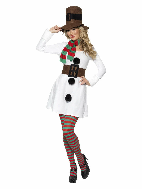 Smiffys USA Miss Snowman Women's Christmas Costume Costumes 3 Smiffys USA Miss Snowman Women's Christmas Costume Costumes