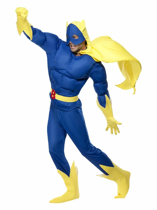 Smiffys USA Costumes Bananaman Padded Adult Costume 3 Smiffys USA Costumes Bananaman Padded Adult Costume