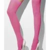 Smiffys USA 80s Opaque Women's Neon Pink Hold-Ups