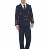 Smiffys USA Costumes Pilot Navy Men's Costume 1 Smiffys USA Costumes Pilot Navy Men's Costume