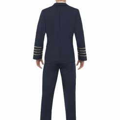 Smiffys USA Costumes Pilot Navy Men's Costume
