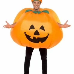 Smiffys USA Pumpkin Inflatable Adult Blow Up Costume