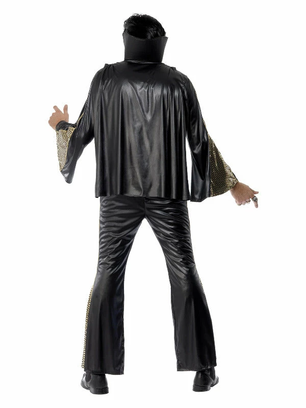Smiffys USA Costumes Elvis Men's Black And Gold Costume 5 Smiffys USA Costumes Elvis Men's Black And Gold Costume