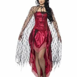 Smiffys USA Gothic Lace Cape Accessories