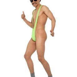Smiffys USA Borat Men's Lime Green Mankini Costumes
