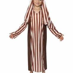 Smiffys USA Costumes Shepherd Childs Costume Brown And White Stripes