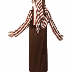 Smiffys USA Costumes Shepherd Childs Costume Brown And White Stripes