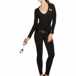 Smiffys USA Fever FBI Flirt Women's Bodysuit Costume Costumes