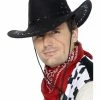 Smiffys USA Suede Look Cowboy Black Hat Hats & Headpieces 1 Smiffys USA Suede Look Cowboy Black Hat Hats & Headpieces