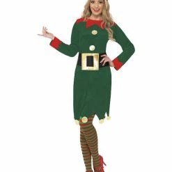 Smiffys USA Costumes Christmas Elf Women's Costume