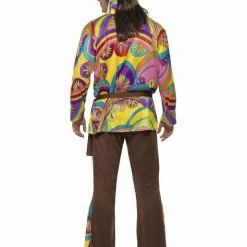 Smiffys USA 60s Psychedelic Hippie Man Costume Costumes