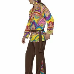 Smiffys USA 60s Psychedelic Hippie Man Costume Costumes