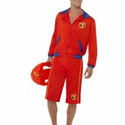 Smiffys USA Baywatch Beach Men's Lifeguard Costume Costumes