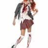 Smiffys USA High School Horror Zombie Schoolgirl Women's Costume