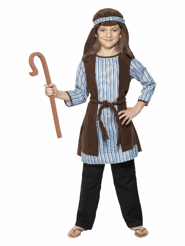 Smiffys USA Costumes Shepherd Costume Child Blue And Brown 3 Smiffys USA Costumes Shepherd Costume Child Blue And Brown