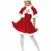 Smiffys USA Miss Santa Women's Costume With Cape And Hat