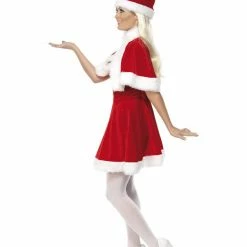 Smiffys USA Miss Santa Women's Costume With Cape And Hat