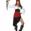 Smiffys USA Sassy Pirate Wench Women's Costume With Skirt Costumes
