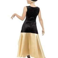 Smiffys USA Costumes 20s Gatsby Women's Black & Gold Costume
