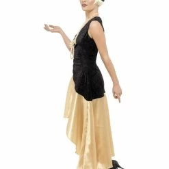 Smiffys USA Costumes 20s Gatsby Women's Black & Gold Costume