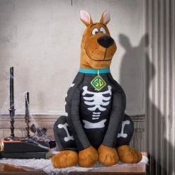 Gemmy Halloween Greeter Scooby Doo In Skeleton Costume