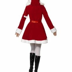 Smiffys USA Miss Santa Ladies Costume With Hood