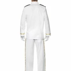Smiffys USA Captain Men's White Costume Costumes