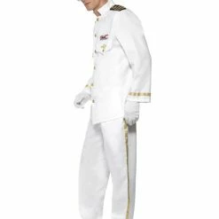 Smiffys USA Captain Men's White Costume Costumes