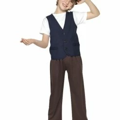 Smiffys USA Costumes Victorian Poor Peasant Boy Costume Kit