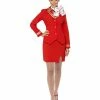Smiffys USA Trolley Dolly Air Hostess Women's Red Flight Attendant Costume 2 Smiffys USA Trolley Dolly Air Hostess Women's Red Flight Attendant Costume