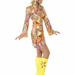 Smiffys USA 60s Hippy Women's Fancy Dress Costume