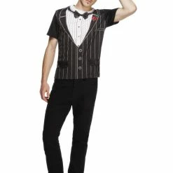 Smiffys USA Fever Male Gangster Instant T-Shirt Costumes