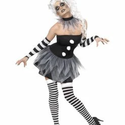 Smiffys USA Sinister Pierrot Women's Costume Costumes
